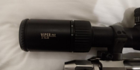 Vendo visor Vortex  Viper PST II gen 3-15x 44 en perfecto estado de metal y lentes, tiene 2 años.
Con 01