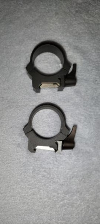 Buenos días. Se venden unas anillas leupold QRW2  desmontables de tubo de 30 mm bajas. Ideales para visores 00