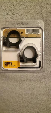 Buenos días. Se venden unas anillas leupold QRW2  desmontables de tubo de 30 mm bajas. Ideales para visores 10