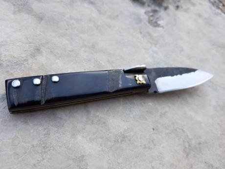 Hola compañeros,

Pongo a la venta esta navaja de tipo machete, totalmente nueva, del gran artesano Maximiliano 12