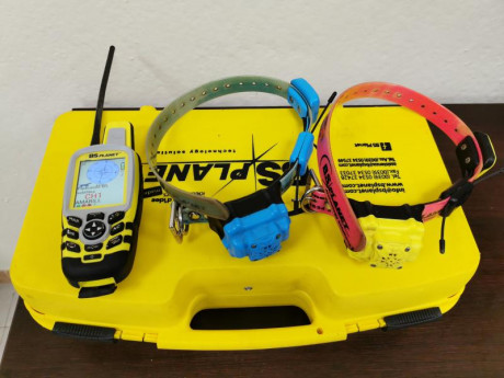 Hola, vendo localizador de perros GPS Bs Planet evo Map, tiene 2 collares con beeper y adiestramiento, 10
