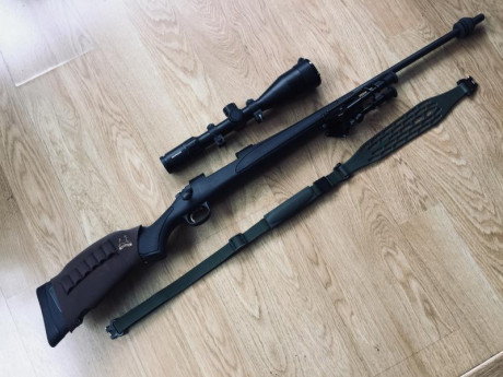 Vendo Remington ADL fibra sintética, en calibre 270 Winchester. con visor Minox (made in Germany) 3-15X56 02