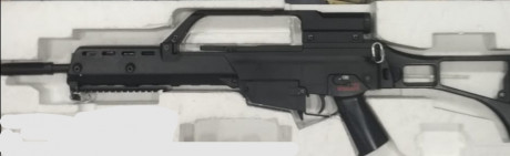Vendo réplica  AEG G36K CON VISOR con un cargador, correa, sin bateria, usada pero correcto funcionamiento.
Precio 00