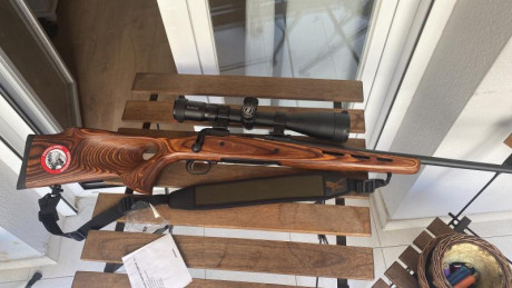 Vendo rifle savage del cal 308 de reestreno tiene 3 balas disparadas para centrar. Un calentón y no lo 00