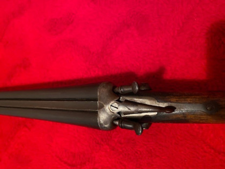 Vendo esta relíquia funcionando perfectamente. Es una escopeta de perrillos del calibre 16.
Se puede ver 00