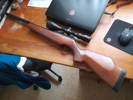 Hola, pongo a la venta esta unidad de BSA modelo Lightning XL en calibre 5,5. La carabina está en un estado 00