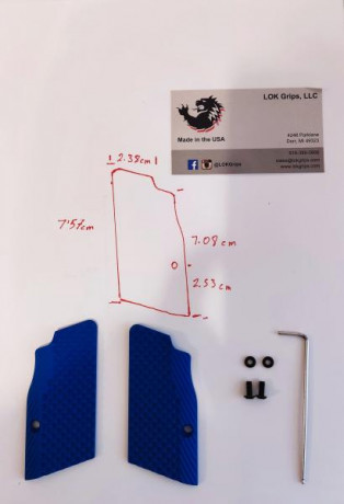 Vendo cachas lokgrips empuñadura grande con un agarre (grip) mi fuerte. Fabricado en G10 material muy 01