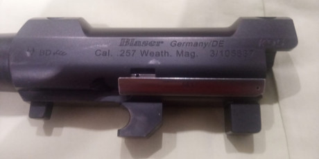 Cañon para monotiro Blaser K95 en 257 Weatherby Magnum. El cañon tiene 8 años, está en pefecto  estado.
Se 00