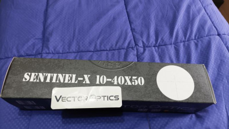 Vendo visor vector óptics de 10-40x50  retícula punto dog  tuvo de 30 retícula super fina está nuevo a 00