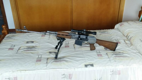 Vendo Zastava M76.
No es de armeria.
Proviene de botin de guerra.
Incluye sus accesorios (3 cargadores, 01