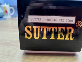 VENDO VISOR SUTTER 1-20X24, COMO NUEVO
PRECIO 150 € 02