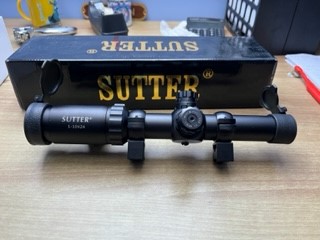 VENDO VISOR SUTTER 1-20X24, COMO NUEVO
PRECIO 150 € 10