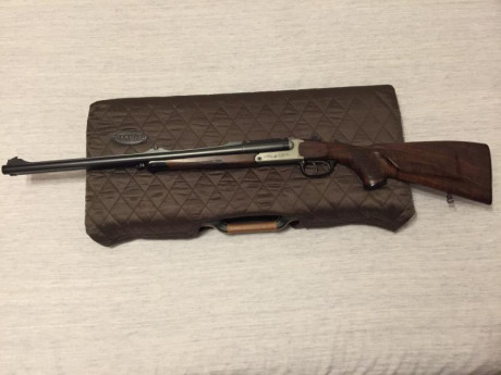 Cambio o Vendo express Blaser S2 en calibre 8X57 IRS, muy poco común en este rifle, cañones regulables, 02