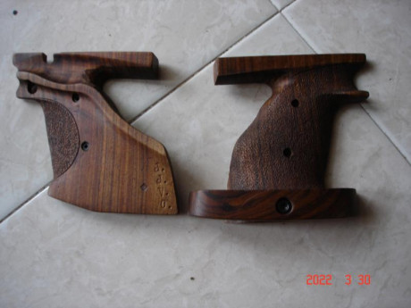 VENDIDAS...................Vendo juego de cachas anatómicas bbvo para pistola Smith and wesson modelo 00