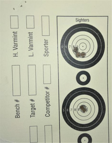 Aunque la climatologia no ha acompañado, he tirado tres o cuatro veces a benchrest 50 con mi Anschutz 150