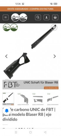 Me ha llamado la atención que en el Blaser R93 Profesional el número del rifle viene en una carcasa metálica 150