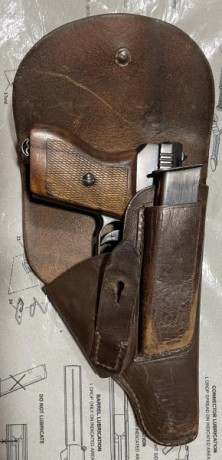 En venta pistola Mauser modelo 1910/34 en calibre 6,35. En su funda. Inutilizada con el nuevo BOPE EU. 00