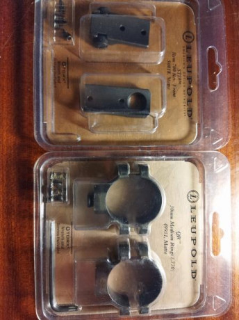 Vendo anillas y bases para rifles unas de 30 y otras de 25
Precio de bases y anilla
Todas 80€ 21