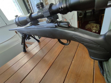 Excelente precisión. Se vende Bergara B14 practicamente nuevo.

Calibre 6,5x55

Rifle muy preciso

Precio 02