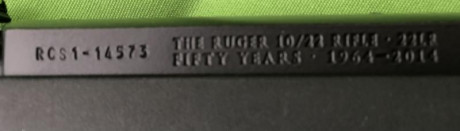 HOLA
DESDE ALMERÍA

Vendo carabina Ruger 10/22 conmemorativa del 50 aniversario Ruger. (1964-2014). Se 02