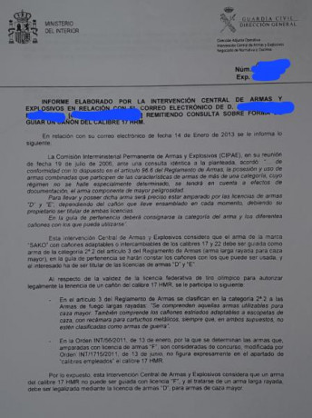A mi hay cosas que no me cuadran.Tengo visto un Mauser y segun el propietario esta guiado en la E como 120
