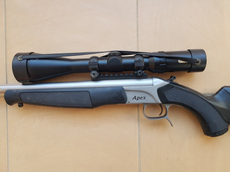 Vendo Bergara Apex cal. 222R con rosca homologada usado solo 4 veces, el visor es un Tasco japones que 01