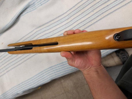 Vendo carabina Cometa Fenix 400 calibre 5,5. Era una Galaxy y se le ha puesto la culata premier de nogal. 10