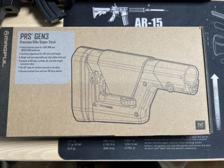 Culata magpul prs3 ajustable. Nueva. Montada sin utilizar. 220 € con transporte. Está en Madrid 01