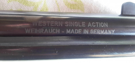 Vendo Revólver Western Single Action calibre 38-357 de la marca Weihrauch fabricado en Alemania.

Está 02