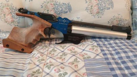 Hola vendo pistola de Aire MATCH GUNS MG HYBRIDA esta impecable,tiene poco uso con dos botellas,sus herramientas 02