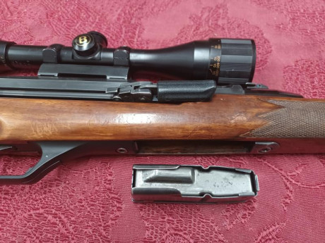 Se vende rifle Hk 940 de cañón corto en perfecto estado de funcionamiento.
Calibre 30-06. Dos cargadores 11
