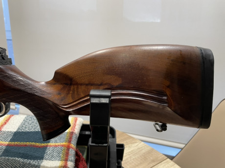 Vendo Mauser 66 S calibre 7 mm Rem Mag , culata de lujo de encargo estilo bávaro , maderas finas y placa 01