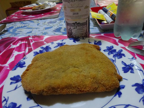 Hoy para comer acelgas hervidas y chuletón de vaca gallega vieja con seis semanas de maduración en cámara 20