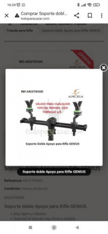 Hola, me estoy planteando comprar este soporte para poner a tiro mis rifles de caza, ya que llevar la 00