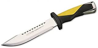 Ofrezco este cuchillo de submarinismo Aitor Tiburón Máster de gran calidad, y por que no decirlo, belleza, 50