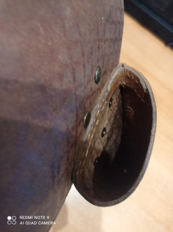 Funda para revólver tipo Remington 1858, se ignora si cabe otro modelo de revólver de avancarga, envejecida, 02