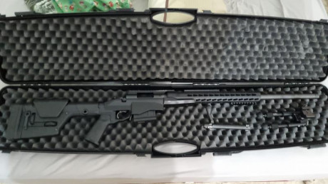 Características:Cañón de 24” con 5 estrías y roscado con cubrerroscas.
- Disparador X-Mark PRO ajustable 02