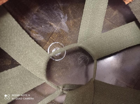 Se vende casco tipo USMC WWII, con liner del tipo fibra de coco y tira de cuero, enganche del tipo wwii 00