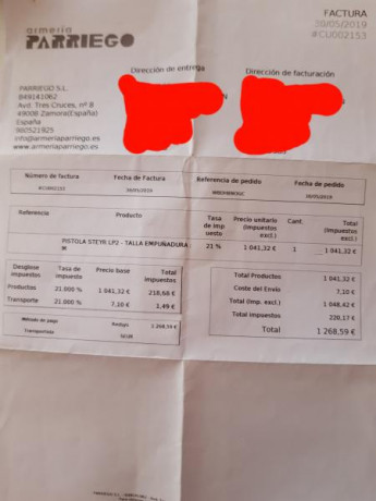 Por abandono de la afición, vendo pistola Steyr lp2 comprada nueva a Parriego en 2019.
Lleva cacha talla 00