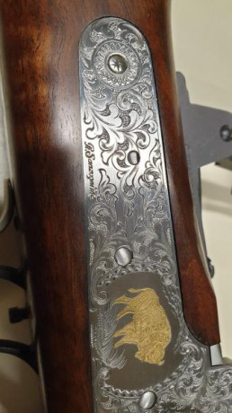 Vendo Sharps Billys .45-70 Lujo 32".

1.- Madera de nogal seleccionada.
2.- Cañón pavonado en color 11