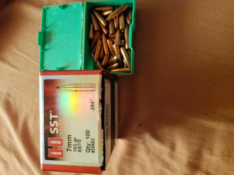 Vendo 40 puntas hornady sst 162gre .
Privi 90 puntas 160gre 
45e.
Un saludo 
 20220709_121600.jpg  00