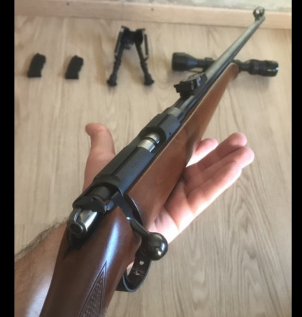 Vendo esta carabina CZ452, de las mas precisas de su clase, 3 cargadores, mas patas y visor 3-9x Bushnell.

https://www.armas.es/arma-larga/carabina-cz-452-la-incombustible-reina-del-calibre-22

380€ 11