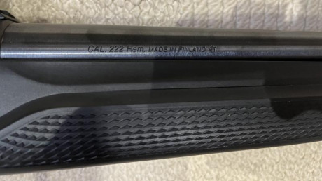 Vendo TIKKA T3X Varmint sintético, para zurdos, Calibre 222 Rem., cañón pesado de 60 cms. Se incluye un 01