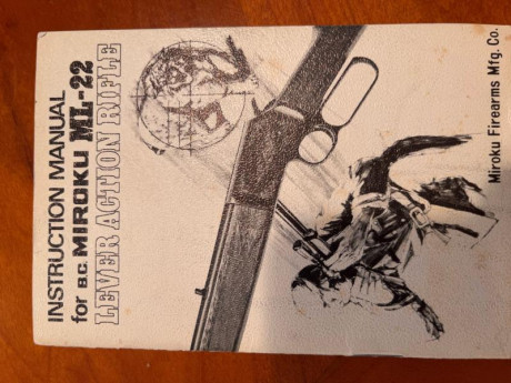 Se vende carabina Miroku de palanca, en muy buen estado, calibre 22. Incluye visor.
El arma se encuentra 01