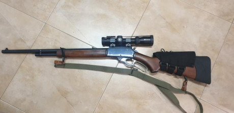 Por dejar la afición vendo 2 rifles
Marin 444 en perfecto estado con carrillera porta munición,correa 02