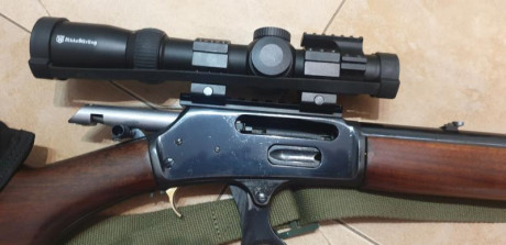 Por dejar la afición vendo 2 rifles
Marin 444 en perfecto estado con carrillera porta munición,correa 00