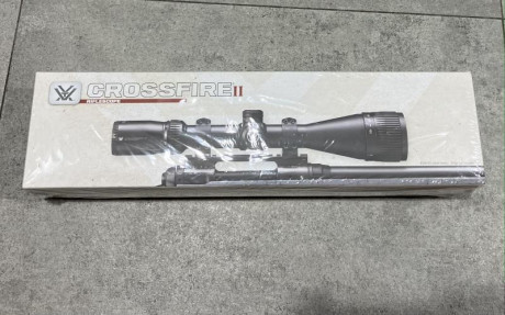 Se vende a estrenar VISOR VORTEX CROSSFIRE II con las siguientes características:

- 6-24 x 50  AO RETÍCULA 02