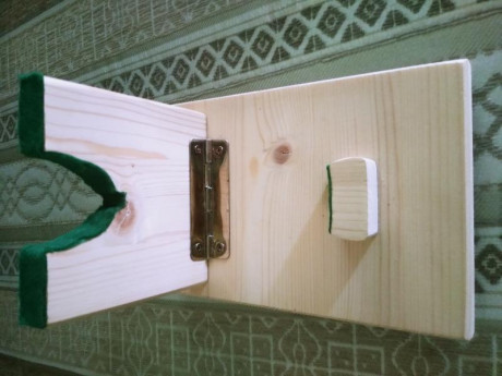  Soporte de carga para revólveres de avancarga, abatible de fabricación casera hecho en madera, 
Compatible 01