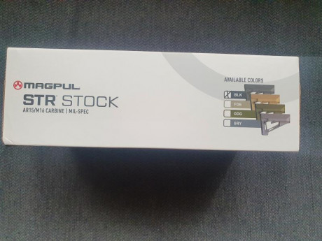 VENDIDO.

Vendo culata Magpul STR Mil-Spec, para AR15. Con orificio para enganche QD Magpul. Compartimentos 22