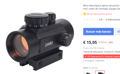 Hola buenas, pues lo dicho, busco el visor de punto rojo Gamo Quick-Shot BZ de 30mm. Si algún compañero 20